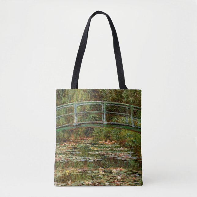 Bolso De Tela Monet French Bridge Giverney (Anverso)