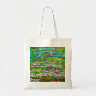 Bolso De Tela Monet Japanese Bridge and Water Lilies