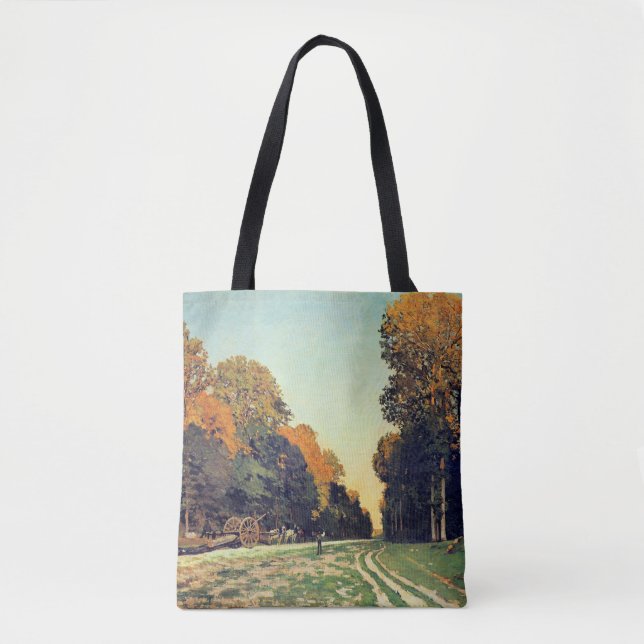 Bolso De Tela Monet - La carretera de Chailly a Fontainebleau (Anverso)