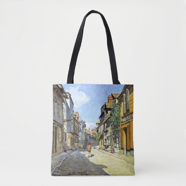 Bolso De Tela Monet - La Rue Bavolle en Honfleur (Anverso)