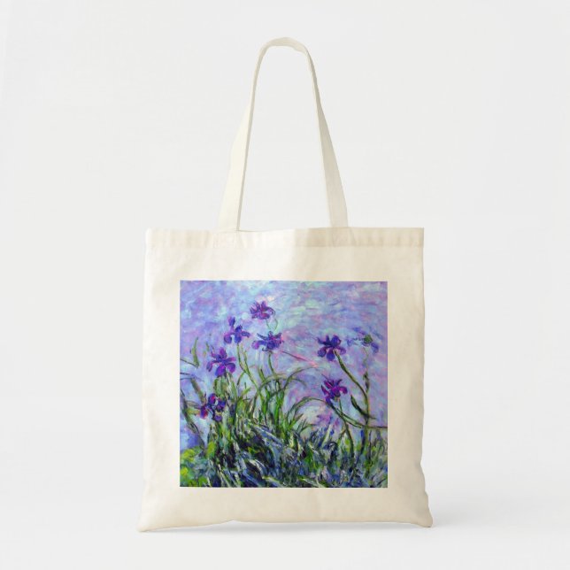 Bolso De Tela Monet Lilac Irises (Frente)