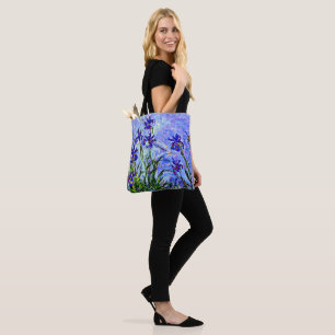 Bolso De Tela Monet - Lilac Irises, pintura famosa,