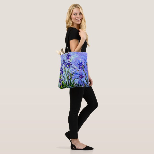 Bolso De Tela Monet - Lilac Irises, pintura famosa, (Puesto)