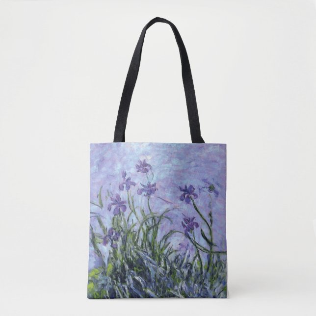 Bolso De Tela Monet Lilac Irises Tote Bag (Anverso)
