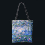 Bolso De Tela Monet - Lilies de agua, 1919, rosa<br><div class="desc">Pintura de Claude Monet de 1919,  Water LIlies (rosa),  bolsa de tote.</div>