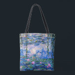 Bolso De Tela Monet - Lilies de agua, 1919, rosa<br><div class="desc">Pintura de Claude Monet de 1919,  Water LIlies (rosa),  bolsa de tote.</div>