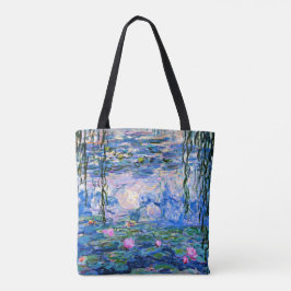 Bolso De Tela Monet - Lilies de agua, 1919, rosa