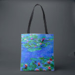 Bolso De Tela Monet - Lilies de agua (Rojo)<br><div class="desc">Pintura de Claude Monet,  Water Lilies (rojo)</div>