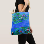 Bolso De Tela Monet - Lilies de agua (Rojo)<br><div class="desc">Pintura de Claude Monet,  Water Lilies (rojo)</div>