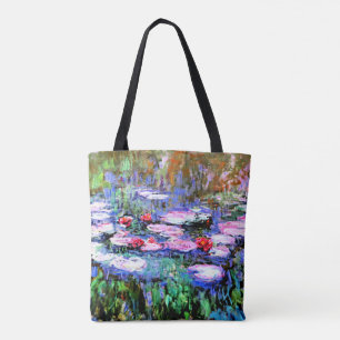 Bolso De Tela Monet - Los Nenufares (lirios acuáticos)