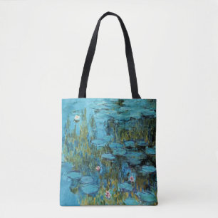 Bolso De Tela Monet - Nieves, Turquesa,