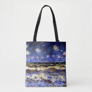 Bolso De Tela Monet - Un mar tormentoso