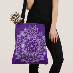 Bolso De Tela Mongrammed Mandala