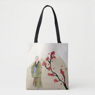 Bolso De Tela Monje budista Tote Bag