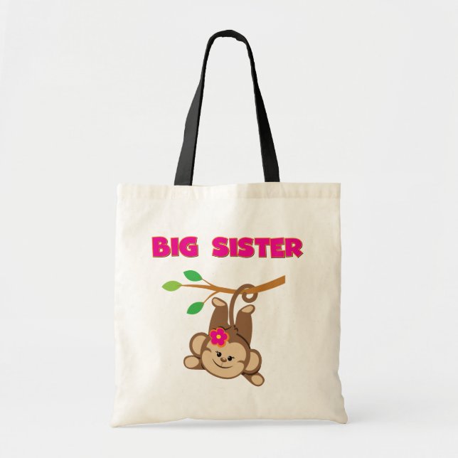 Bolso De Tela Monkey Big Sister (Frente)