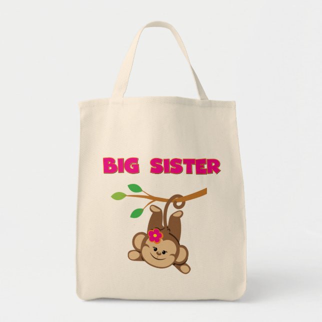 Bolso De Tela Monkey Big Sister (Frente)