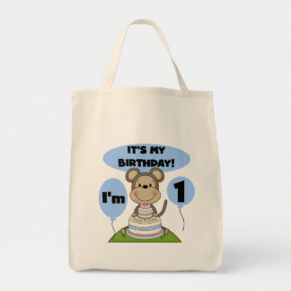 Bolso De Tela Monkey Birthday Boy 1