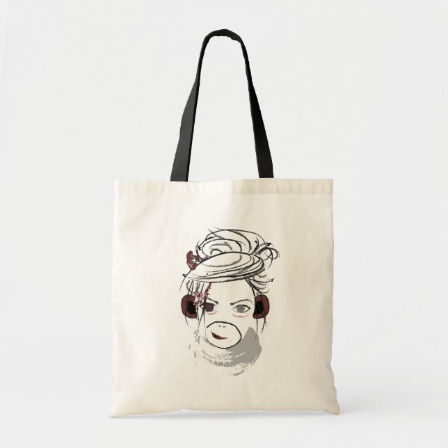 Bolso De Tela mono. (Frente)