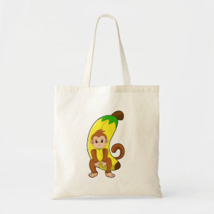 Bolso De Tela Mono con banana