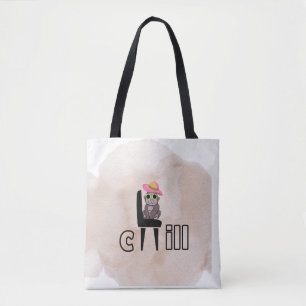 Bolso De Tela Mono de Chill Vibes Diseño Personalizado diverti