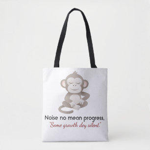 Bolso De Tela Mono de Confianza Tranquila – Tote Minimalista par