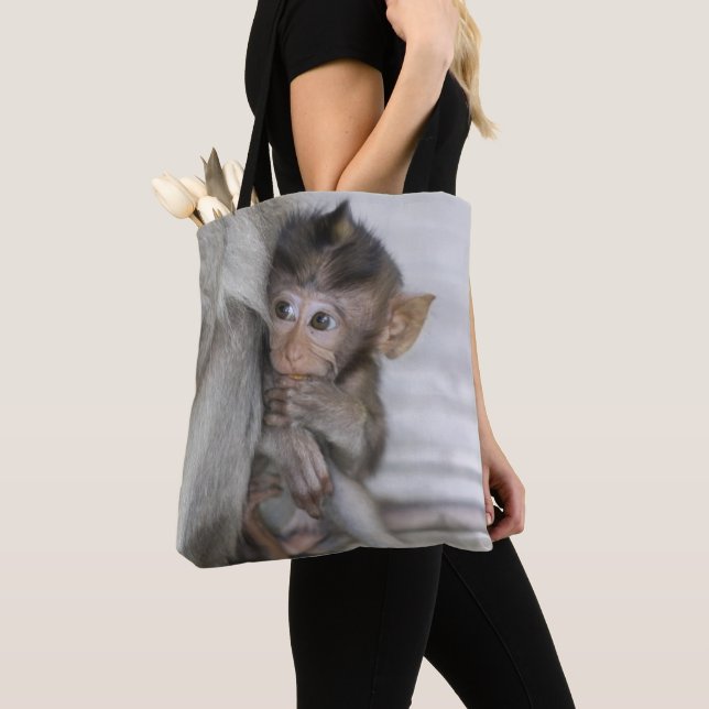 Bolso De Tela Mono de Macaque (Detalle)