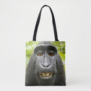 Bolso De Tela Mono de Macaque con cresta