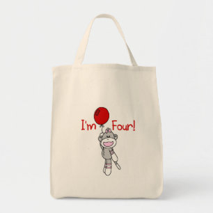 Bolso De Tela Mono de media luna 4ª camisetas de cumpleaños y re