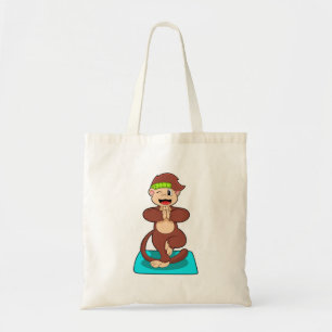 Bolso De Tela Mono en Yoga de pie