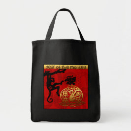 Bolso De Tela Mono lindo Año chino Zodiac cumpleaños Tote Bag