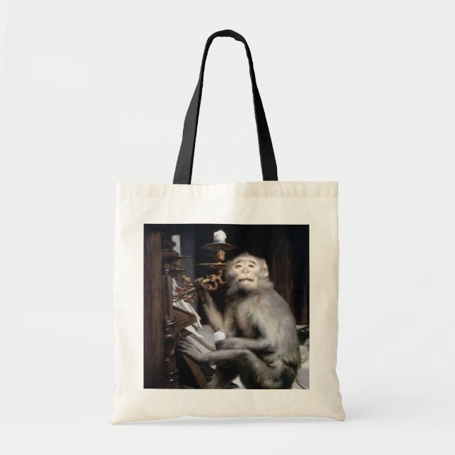 Bolso De Tela Mono sonriente (Frente)