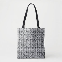 Bolso De Tela Monochrome abstract geometric pattern 1279