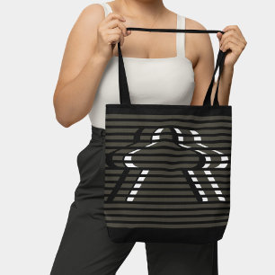 Bolso De Tela Monocromático Vaporwave Meeple Board Game Lover