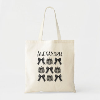 Bolso De Tela Monocromo de Halloween personalizado