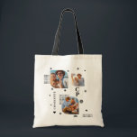 Bolso De Tela Monogram Name 3 Photo Collage Trendy<br><div class="desc">Monogram Name 3 Photo Collage Trendy Modern Tote Bag features a photo collage of three of your favorite photos with your personalized name and monogram in elegant black script on a white background. Personalize by editing the text in the text boxes provided. Perfect for birthday, Christmas, Mother's Day, sister, cousins,...</div>