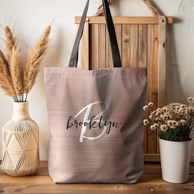 Bolso De Tela Monograma blanco negro Metalizado cepillado de oro (Subido por el creador)