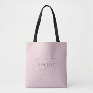 Bolso De Tela Monograma con aspecto elegante Oro Rosa