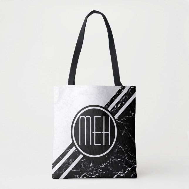 Bolso De Tela Monograma de 2Tone BW1 marcado (Anverso)