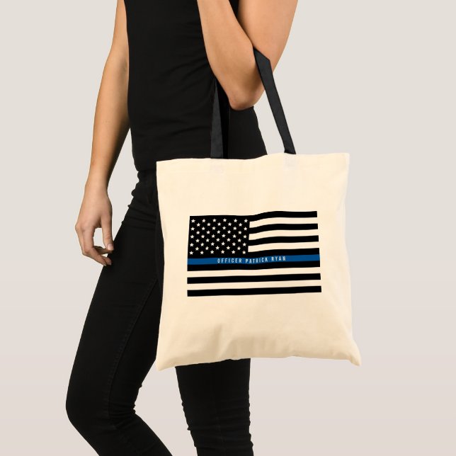 Bolso De Tela Monograma de bandera estadounidense de la policía  (Anverso (producto))