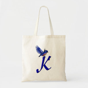 Bolso De Tela Monograma de Bluebird Inicial K