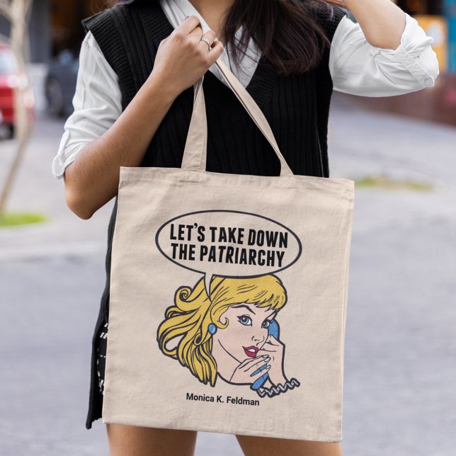 Bolso De Tela Monograma de divertida cita sobre los derechos de  (Subido por el creador)