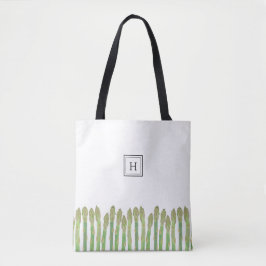 Bolso De Tela Monograma de espárragos verdes frescos