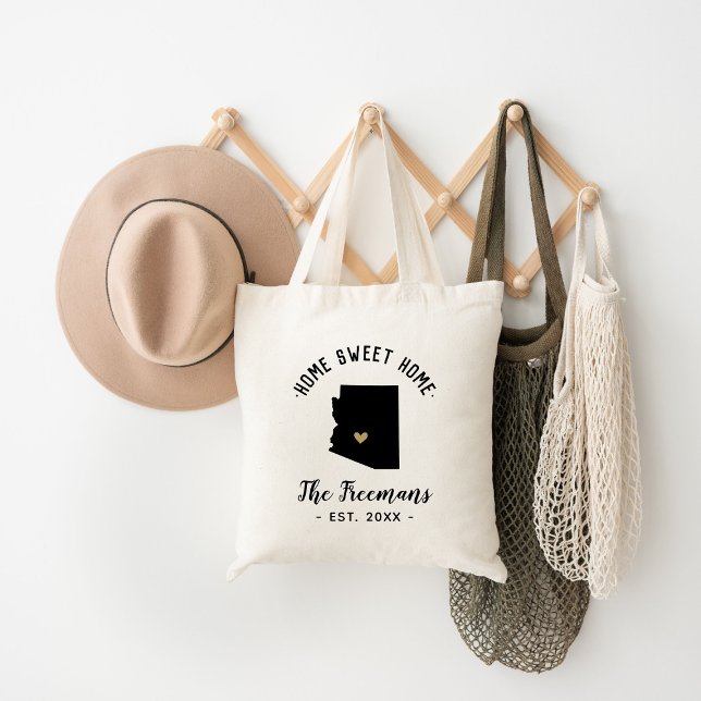 Bolso De Tela Monograma de familia casera dulce Arizona (Subido por el creador)