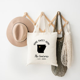 Bolso De Tela Monograma de familia casera dulce Arkansas