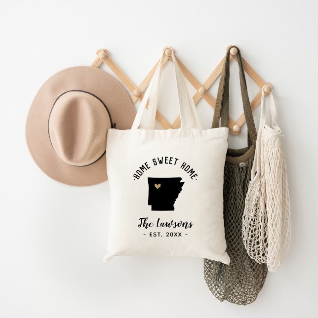 Bolso De Tela Monograma de familia casera dulce Arkansas (Subido por el creador)