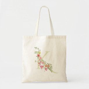 Bolso De Tela Monograma de fiesta de soltera K boda floral prima
