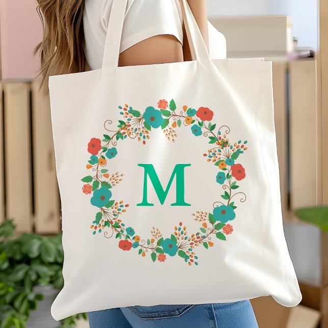 Bolso De Tela Monograma de floración de bonito (Subido por el creador)