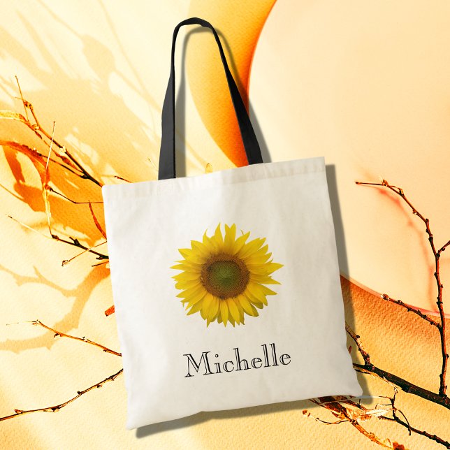 Bolso De Tela Monograma de girasol amarillo (Subido por el creador)