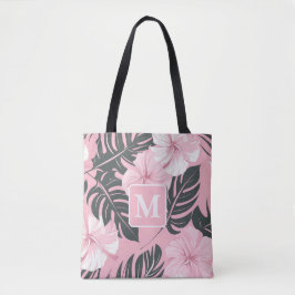 Bolso De Tela Monograma de Hibiscus tropical