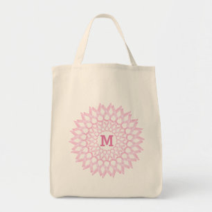 Bolso De Tela Monograma de la cinta del cáncer de pecho